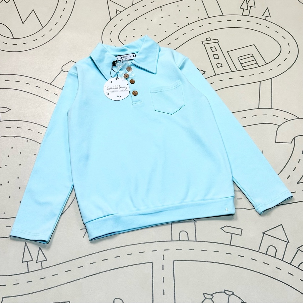 Sweet Honey Boy's Polo Shirt in Icicles